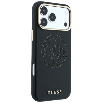 MagSafe Case for Apple iPhone 18 Pro / 17 Pro, Guess, Perforated 4G, Black