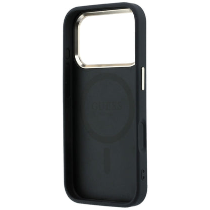MagSafe Case for Apple iPhone 18 Pro / 17 Pro, Guess, Saffiano Small 4G Classic, Black
