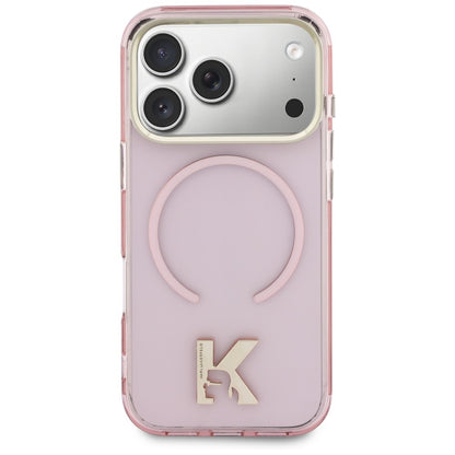 MagSafe Case for Apple iPhone 18 Pro / 17 Pro, Karl Lagerfeld, IML Karl Head Logo, Pink