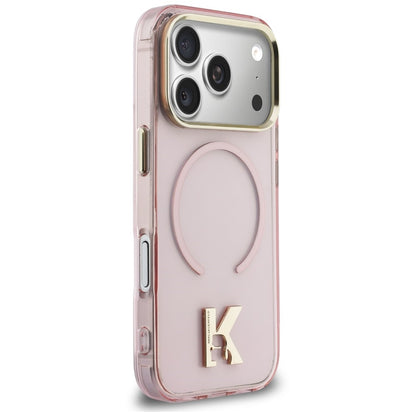 MagSafe Case for Apple iPhone 18 Pro / 17 Pro, Karl Lagerfeld, IML Karl Head Logo, Pink