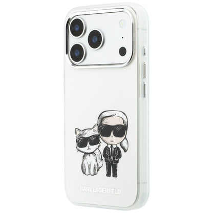 MagSafe Case for Apple iPhone 18 Pro / 17 Pro, Karl Lagerfeld, IML KC Bodies Sketch Print, Beige