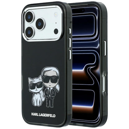 MagSafe Case for Apple iPhone 18 Pro / 17 Pro, Karl Lagerfeld, IML KC Bodies Sketch Print, Black