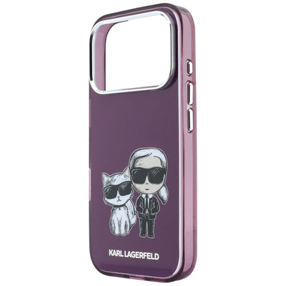 MagSafe Case for Apple iPhone 18 Pro / 17 Pro, Karl Lagerfeld, IML KC Bodies Sketch Print, Burgundy