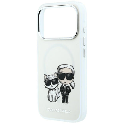 MagSafe Case for Apple iPhone 18 Pro / 17 Pro, Karl Lagerfeld, KC Bodies Sketch, Beige