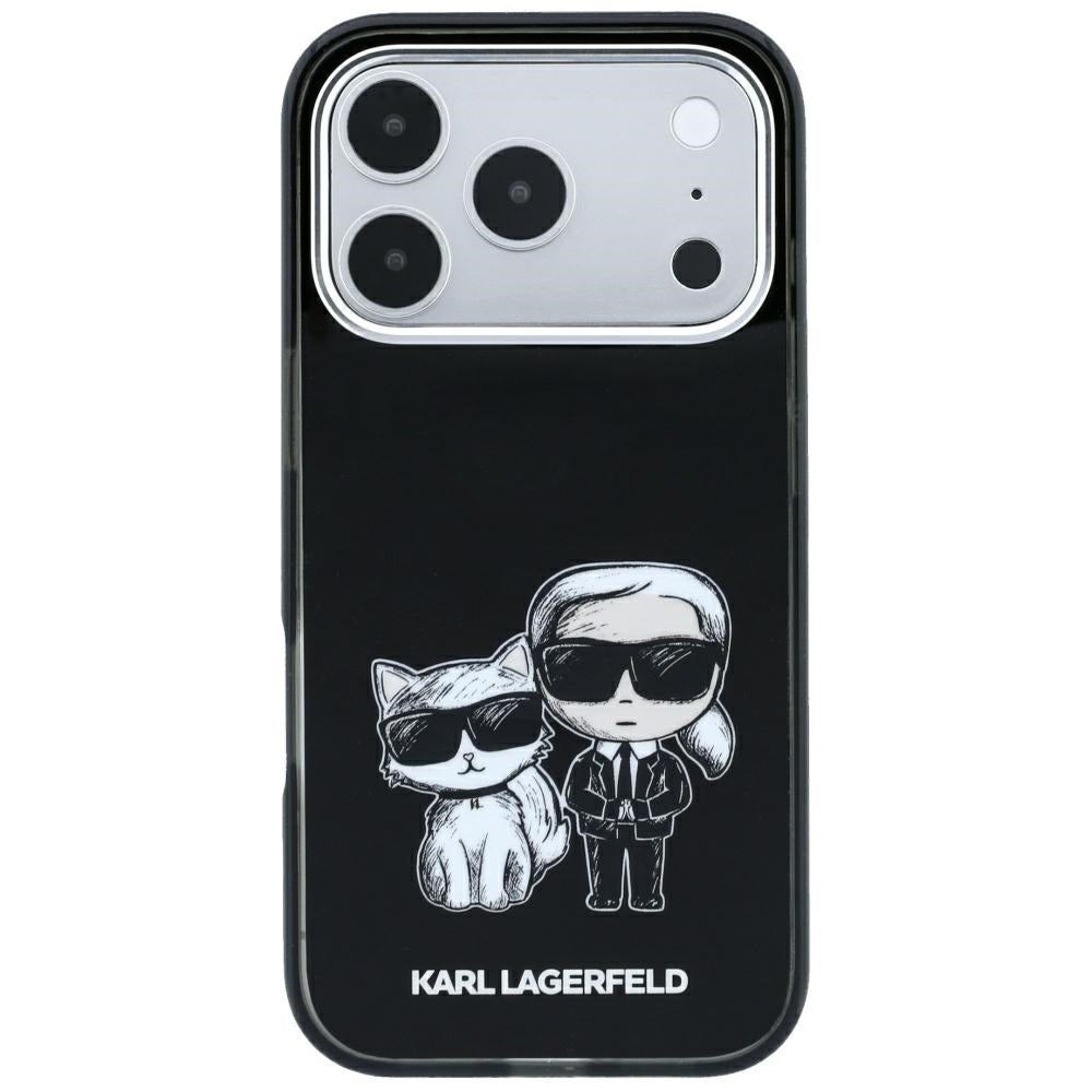 MagSafe Case for Apple iPhone 18 Pro / 17 Pro, Karl Lagerfeld, KC Bodies Sketch, Black