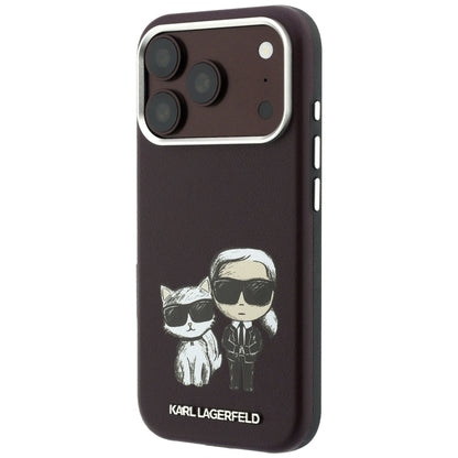 MagSafe Case for Apple iPhone 18 Pro / 17 Pro, Karl Lagerfeld, KC Bodies Sketch, Burgundy