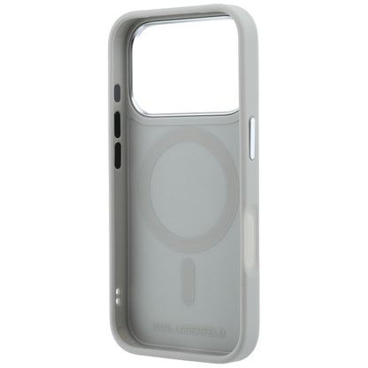 MagSafe Case for Apple iPhone 18 Pro / 17 Pro, Karl Lagerfeld, Point and Choupette Sketch, Gray