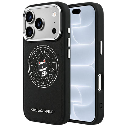 MagSafe Case for Apple iPhone 18 Pro / 17 Pro, Karl Lagerfeld, Point and Choupette Sketch, Black