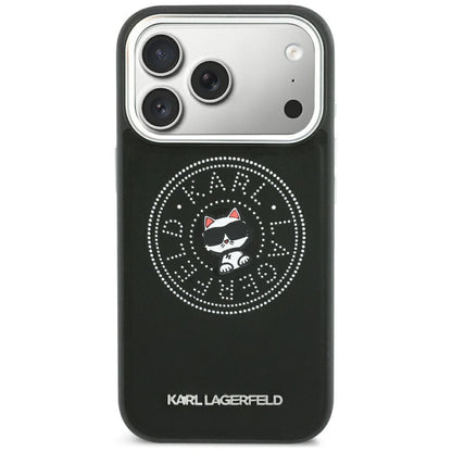 MagSafe Case for Apple iPhone 18 Pro / 17 Pro, Karl Lagerfeld, Point and Choupette Sketch, Black