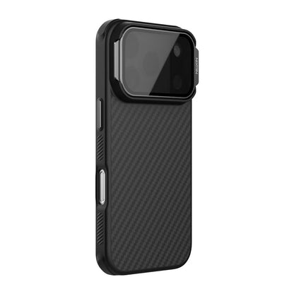 MagSafe Case for Apple iPhone 18 Pro / 17 Pro, Nillkin, CarboProp with Transparent Black Lens Cover, Black