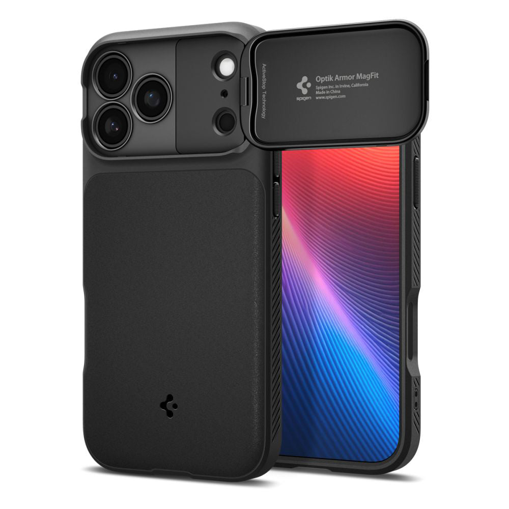 MagSafe Case for Apple iPhone 18 Pro / 17 Pro, Spigen, Optik Armor, Black ACS09953