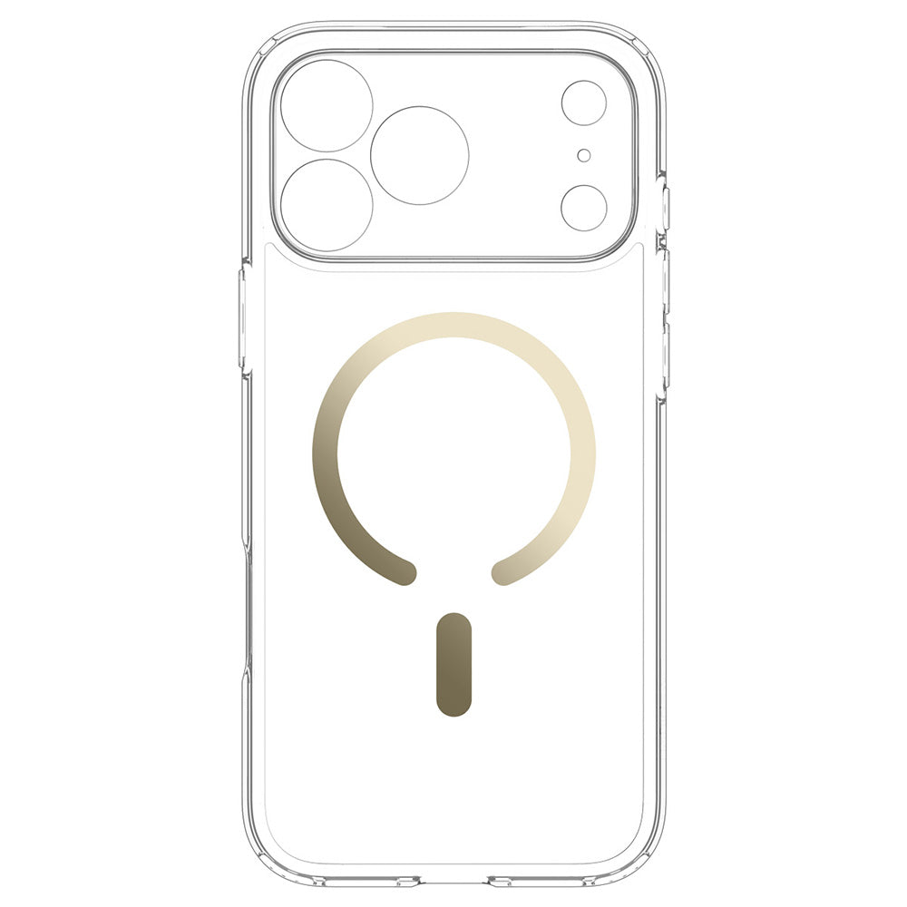 MagSafe Case for Apple iPhone 18 Pro / 17 Pro, Spigen, Ultra Hybrid, Transparent Gold ACS12157