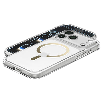 MagSafe Case for Apple iPhone 18 Pro / 17 Pro, Spigen, Ultra Hybrid, Transparent Gold ACS12157