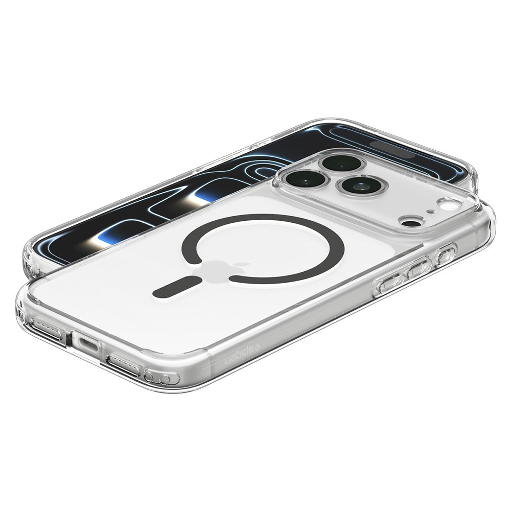 MagSafe Case for Apple iPhone 18 Pro / 17 Pro, Spigen, Ultra Hybrid, Transparent Gray ACS12156