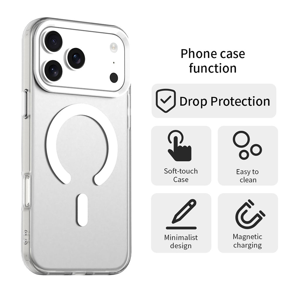 MagSafe Case for Apple iPhone 18 Pro / 17 Pro, Techsuit, CandyCase, White