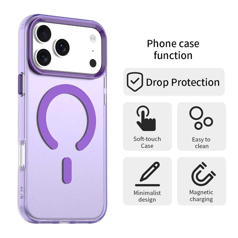 MagSafe Case for Apple iPhone 18 Pro / 17 Pro, Techsuit, CandyCase, Purple