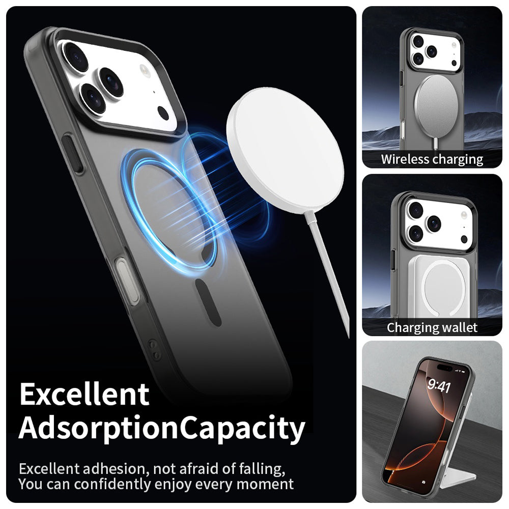 MagSafe Case for Apple iPhone 18 Pro / 17 Pro, Techsuit, CandyCase, Black