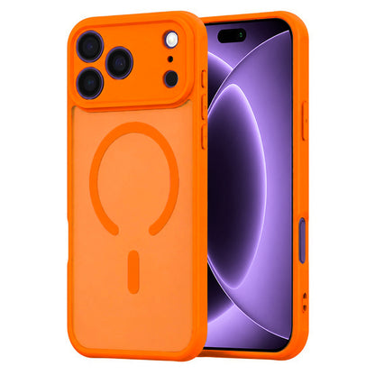 MagSafe Case for Apple iPhone 18 Pro / 17 Pro, Techsuit, HaloFrost II, Orange