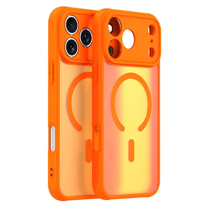 MagSafe Case for Apple iPhone 18 Pro / 17 Pro, Techsuit, HaloFrost II, Orange