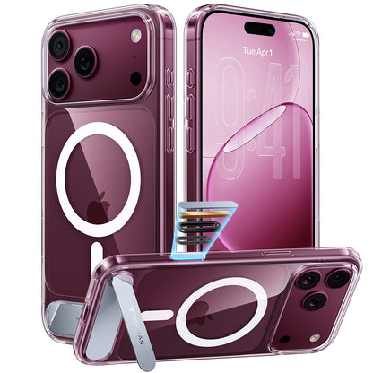 MagSafe Case for Apple iPhone 18 Pro / 17 Pro, Torras, Ostand L1 Guardian, Transparent
