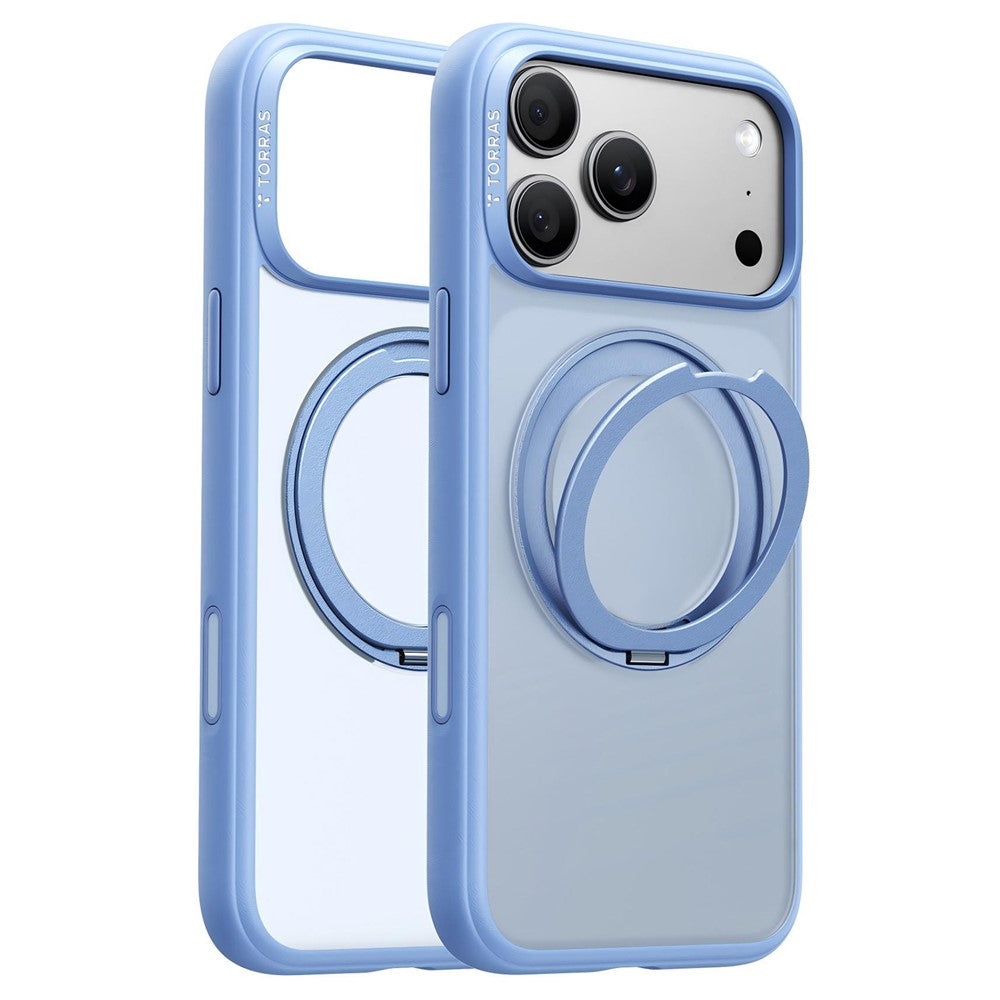 MagSafe Case for Apple iPhone 18 Pro / 17 Pro, Torras, Ostand O1 Guardian, Blue