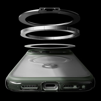 MagSafe Case for Apple iPhone 18 Pro / 17 Pro, Torras, Ostand Q3 Air Football, Gray