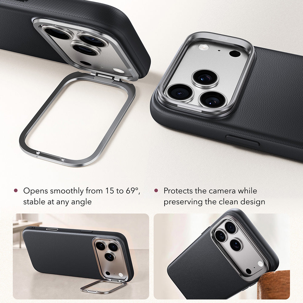 MagSafe Case for Apple iPhone 18 Pro Max / 17 Pro Max, ESR, Atelier with Kickstand, Black