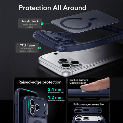 MagSafe Case for Apple iPhone 18 Pro Max / 17 Pro Max, ESR, Classic Hybrid, Satin Blue