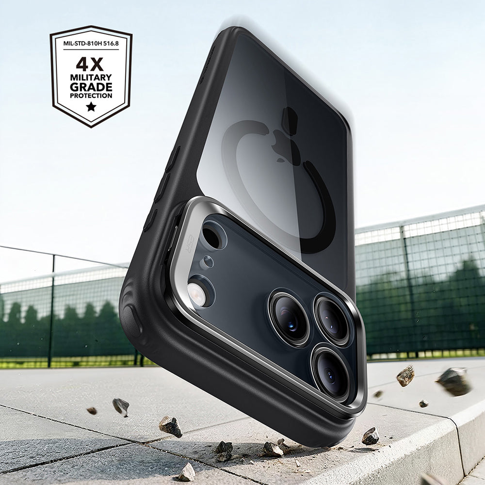 MagSafe Case for Apple iPhone 18 Pro Max / 17 Pro Max, ESR, Classic Hybrid Kickstand, Transparent Black