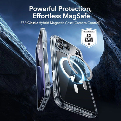 MagSafe Case for Apple iPhone 18 Pro Max / 17 Pro Max, ESR, Classic Hybrid with Screen Protector, Transparent