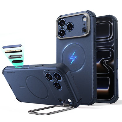 MagSafe Case for Apple iPhone 18 Pro Max / 17 Pro Max, ESR, Cyber Armor Kickstand, Blue