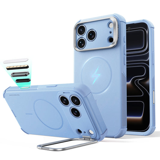 MagSafe Case for Apple iPhone 18 Pro Max / 17 Pro Max, ESR, Cyber Armor Kickstand, Blue