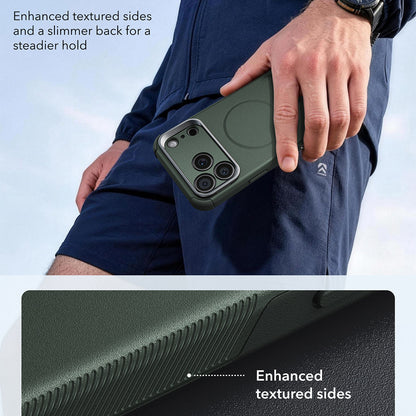 MagSafe Case for Apple iPhone 18 Pro Max / 17 Pro Max, ESR, Cyber Armor Kickstand, Green