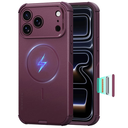 MagSafe Case for Apple iPhone 18 Pro Max / 17 Pro Max, ESR, Cyber, Dark Satin Burgundy