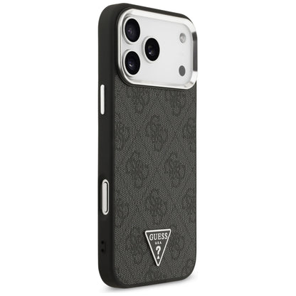 MagSafe Case for Apple iPhone 18 Pro Max / 17 Pro Max, Guess, 4G Triangle Logo, Black