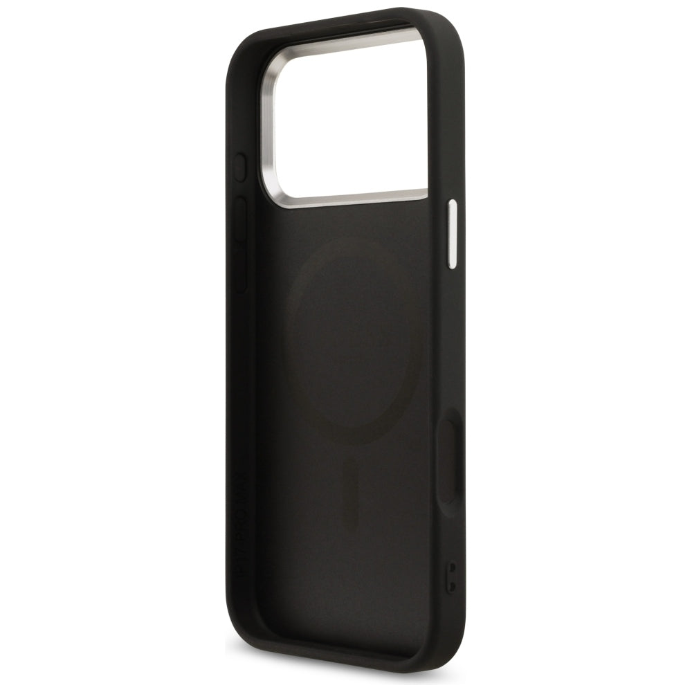 MagSafe Case for Apple iPhone 18 Pro Max / 17 Pro Max, Guess, 4G Triangle Logo, Black
