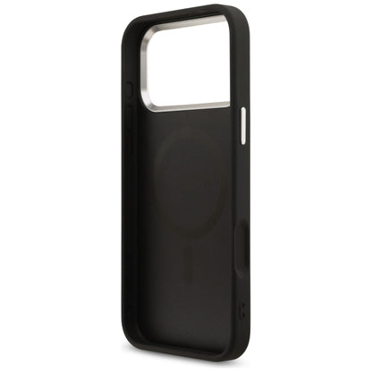 MagSafe Case for Apple iPhone 18 Pro Max / 17 Pro Max, Guess, 4G Triangle Logo, Black