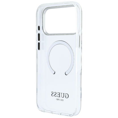 MagSafe Case for Apple iPhone 18 Pro Max / 17 Pro Max, Guess, Metal Outline, Silver