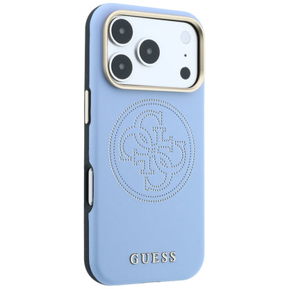 MagSafe Case for Apple iPhone 18 Pro Max / 17 Pro Max, Guess, Perforated 4G, Blue