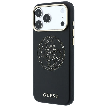 MagSafe Case for Apple iPhone 18 Pro Max / 17 Pro Max, Guess, Perforated 4G, Black