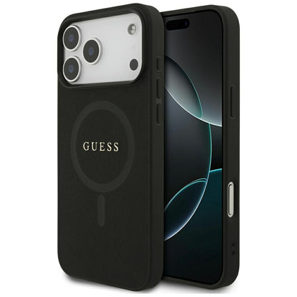 MagSafe Case for Apple iPhone 18 Pro Max / 17 Pro Max, Guess, Saffiano, Black