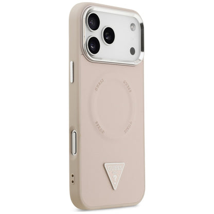 MagSafe Case for Apple iPhone 18 Pro Max / 17 Pro Max, Guess, Triangle Logo, Pink