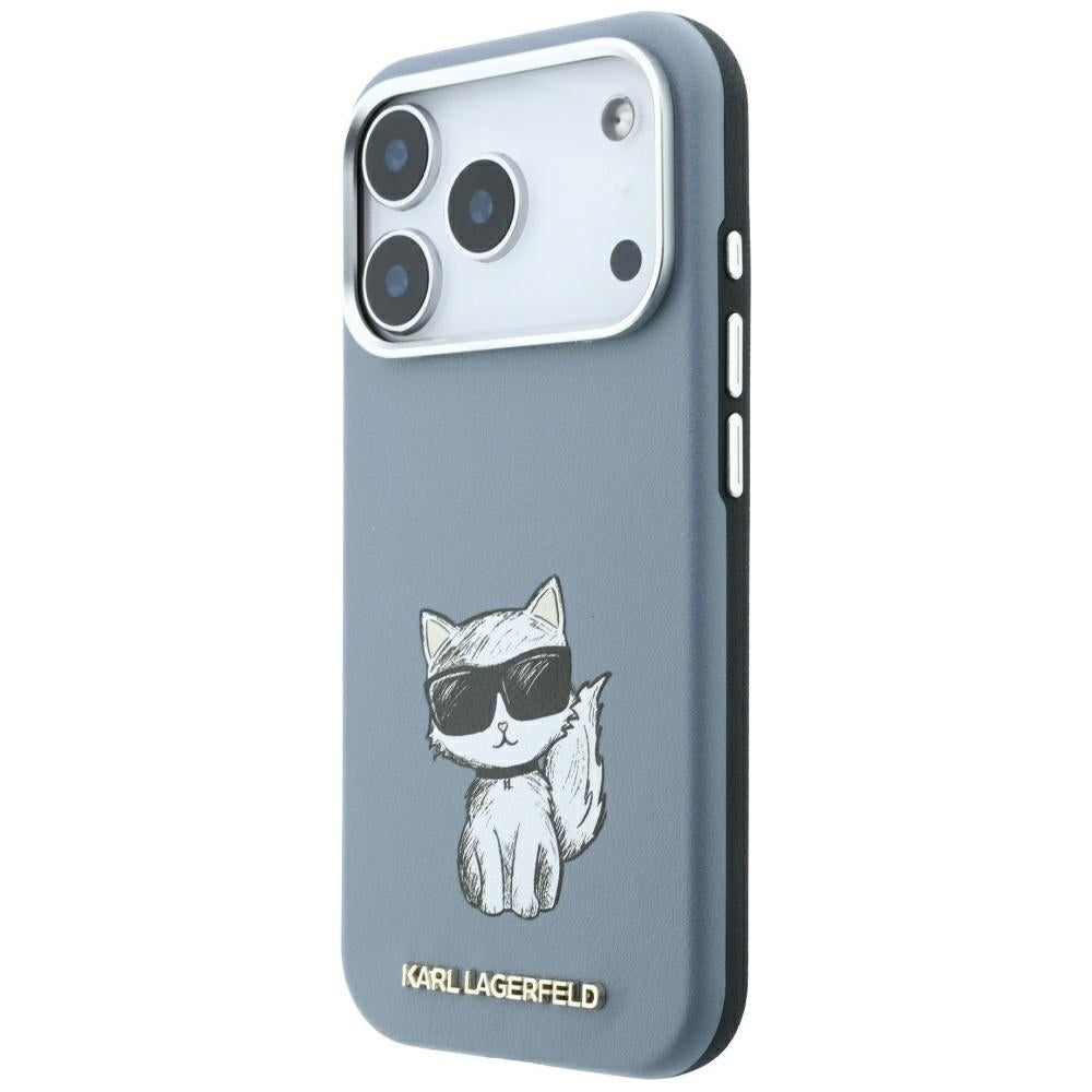 MagSafe Case for Apple iPhone 18 Pro Max / 17 Pro Max, Karl Lagerfeld, Choupette Sketch, Blue