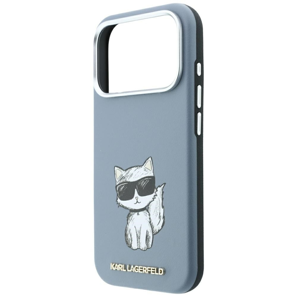 MagSafe Case for Apple iPhone 18 Pro Max / 17 Pro Max, Karl Lagerfeld, Choupette Sketch, Blue