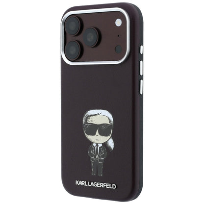MagSafe Case for Apple iPhone 18 Pro Max / 17 Pro Max, Karl Lagerfeld, HC SW Ikonik, Burgundy