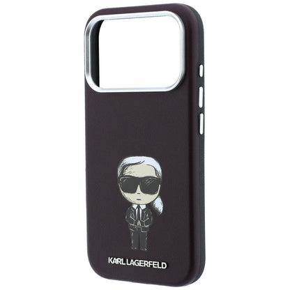 MagSafe Case for Apple iPhone 18 Pro Max / 17 Pro Max, Karl Lagerfeld, HC SW Ikonik, Burgundy