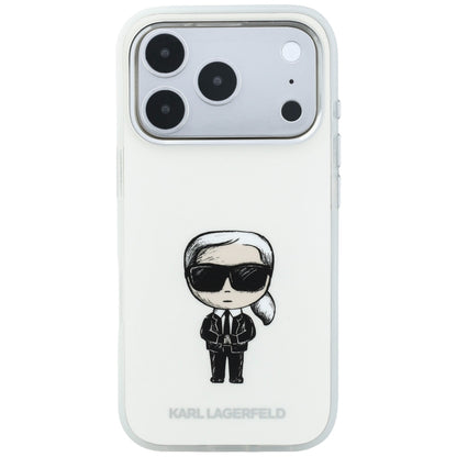 MagSafe Case for Apple iPhone 18 Pro Max / 17 Pro Max, Karl Lagerfeld, IML Ikonik Sketch Print, Beige