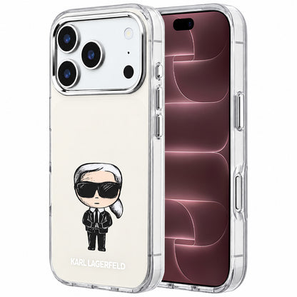 MagSafe Case for Apple iPhone 18 Pro Max / 17 Pro Max, Karl Lagerfeld, IML Ikonik Sketch Print, Beige
