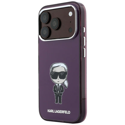 MagSafe Case for Apple iPhone 18 Pro Max / 17 Pro Max, Karl Lagerfeld, IML Ikonik Sketch Print, Burgundy