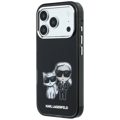 MagSafe Case for Apple iPhone 18 Pro Max / 17 Pro Max, Karl Lagerfeld, IML KC Bodies Sketch Print, Black